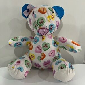 Colorful Candy-Themed Teddy Bear